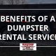 dumpster rental service, waste disposal