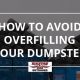 overfill, dumpster, tips