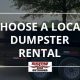 local, dumpster, rental